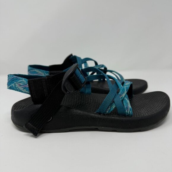 Chaco ZX1 Vibram Yampa Shoes Sandals Women's 6 Blue Outdoor Hiking Camping Comfy - Picture 6 of 12